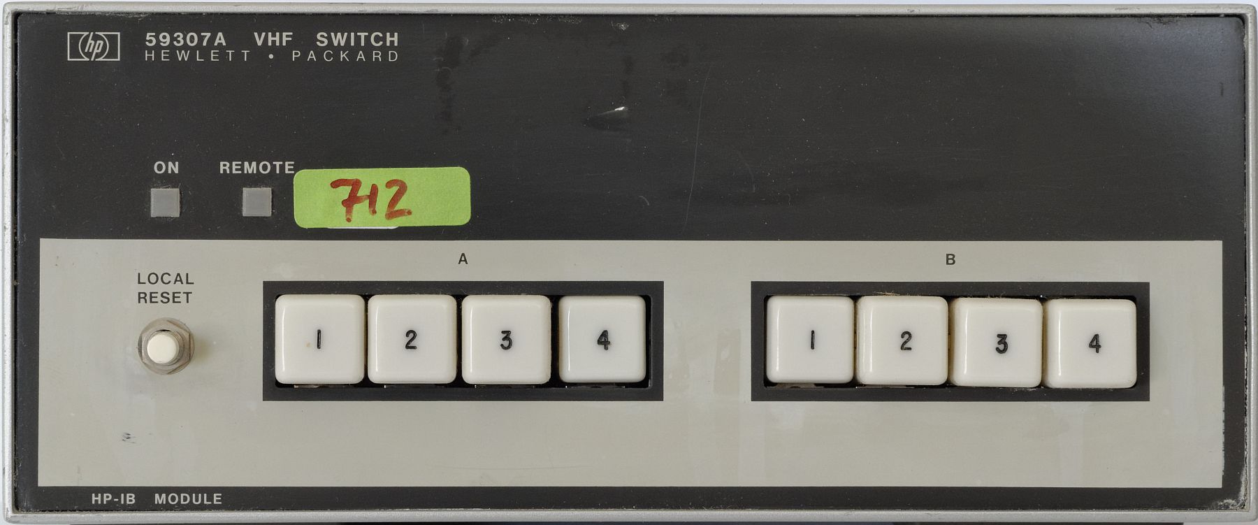 HP 59307A VHF Switch Operating & Service Manual 